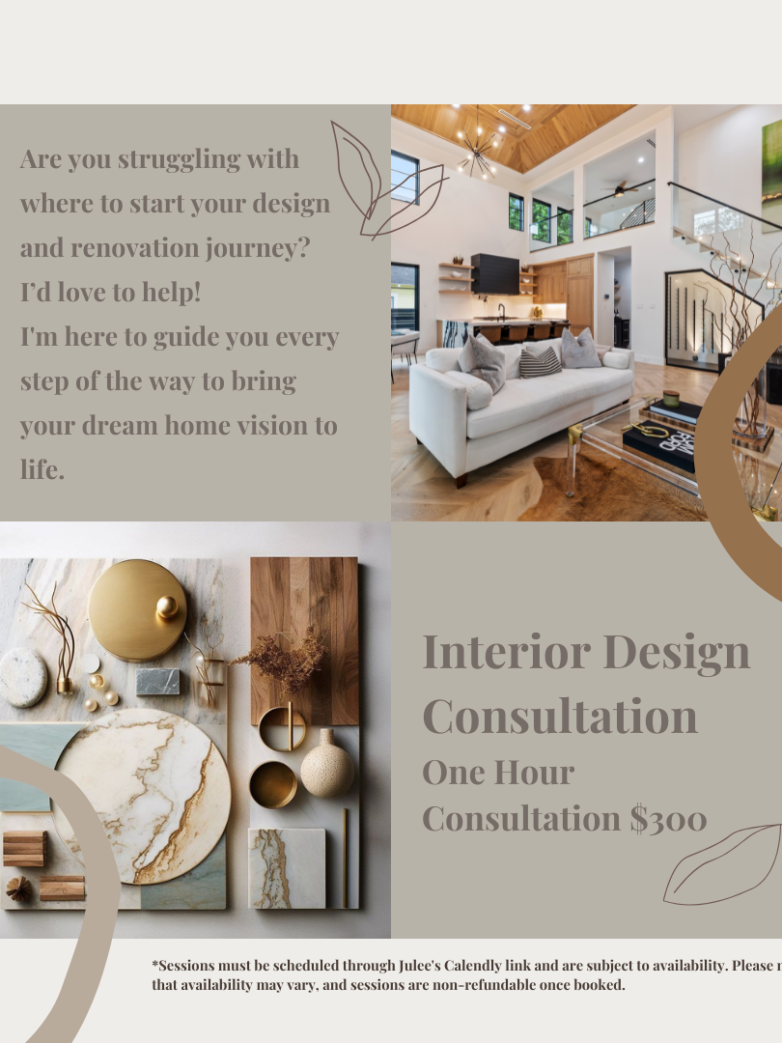 One Hour Design and Renovation Consultation with Julee Ireland